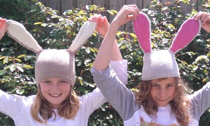 Bunny ears hats for ladies and children