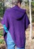 Plum Perfect Cabled Cape