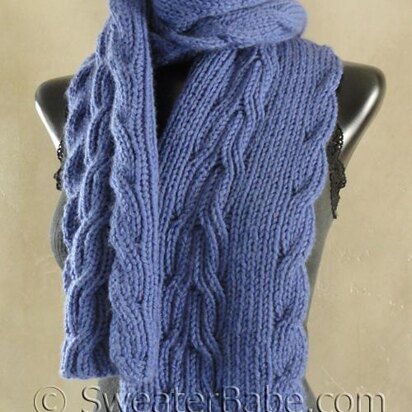 #130 Reversible Ribbed Anniversary Scarf
