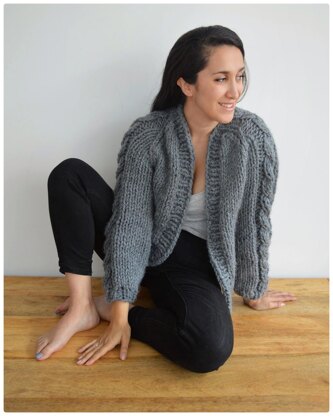 Cable Sleeved Cardi