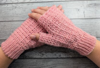 Cotton Candy Fingerless Gloves