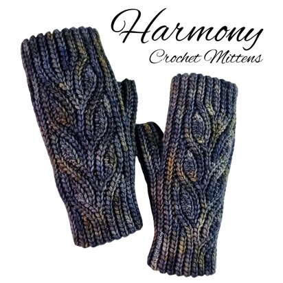 Harmony crochet mittens