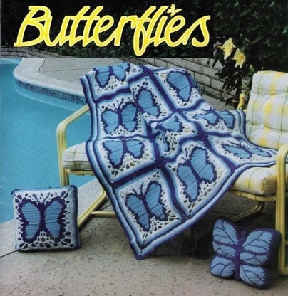 Butterflies Afghan and Accessories