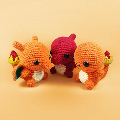 VinCrafty's Charmander, Charmeleon & Charizard Pattern