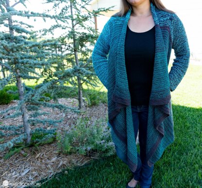 Vertical Row Blanket Cardigan