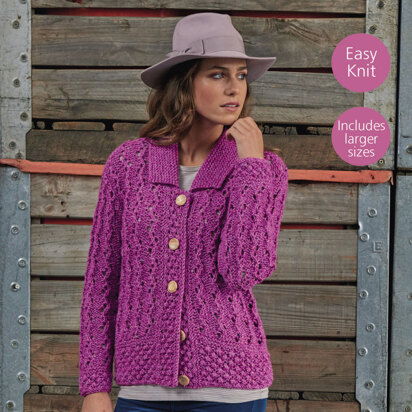 Cardigan in Sirdar Harrap Tweed Chunky - 8015 - Downloadable PDF