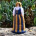 Finland National Costume Peg Doll Knitting Pattern