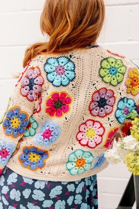 African Flower Cardigan