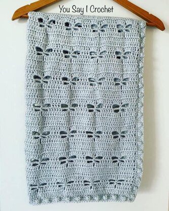Dragonfly Crochet Blanket