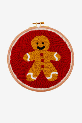 DMC Gingerbread Man Punch Needle Pattern - PAT1983_2