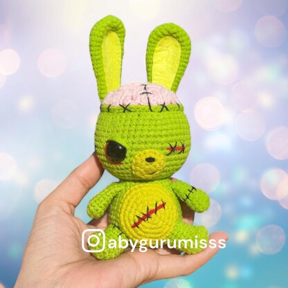 Zombie bunny rabbit Halloween