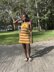 Golden Hour Slip Dress Crochet Pattern | Beginner Summer Dress | Striped Halter Sundress PDF