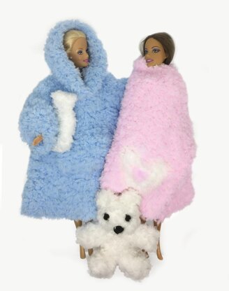 Barbie snowflake blanket hoodie, blanket, teddy