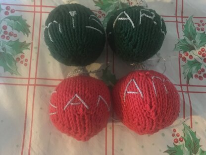 Baubles for my knitting group friends