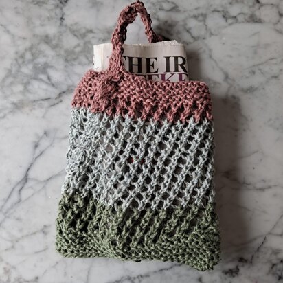 Aran Shopper Bag - knitting pattern