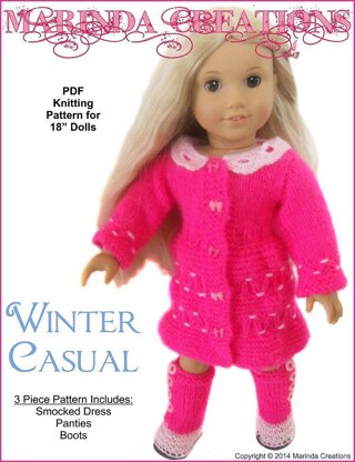 Winter Casual for AG and 18'' Dolls