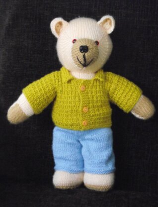 14" Teddy Bear completed with wardrobe
