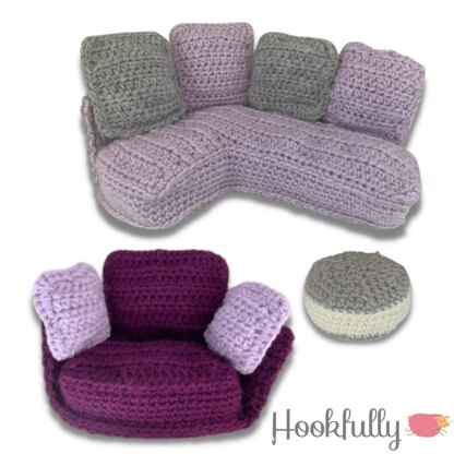 Super cute sofa set fashion doll furniture