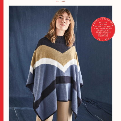 Women's Poncho in Sirdar Snuggly Cashmere Merino Silk DK - 10205 - Downloadable PDF