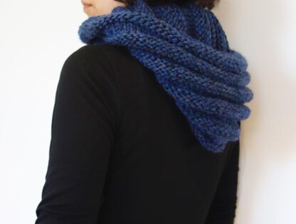 Hooded Ribbed Infinity Scarf