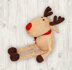 Reindeer Knitting Pattern (an extremely soft, huggable and cute toy), Knitted Reindeer