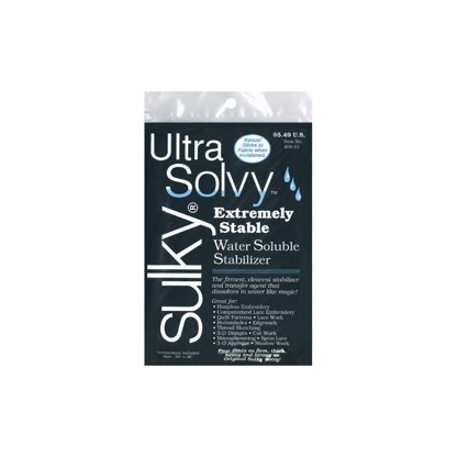Sulky Ultra Solvy Water-Soluble Stabilizer - 19.5in x 36in