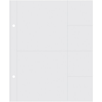 Simple Stories Sn@p! Insta Pocket Pages For 6"X8" Binders - (2) 4"X4" & (4) 2"X2" Pockets, 10/Pkg