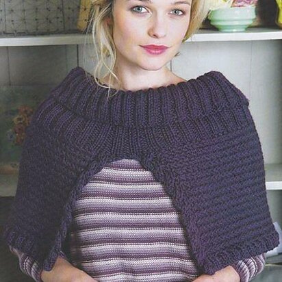 Herringbone Cape - knitting pattern