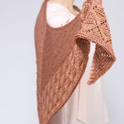 Diamond Edged Shawl - knitting pattern