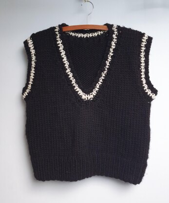 Super chunky deep V-neck tank