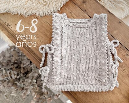 6-8 years – PLUMETI knit vest pattern