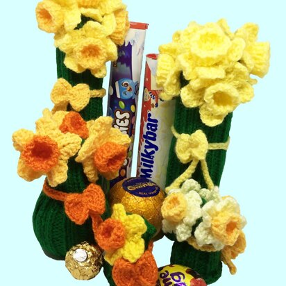 Daffodil holders:chocolate orange, cream egg etc