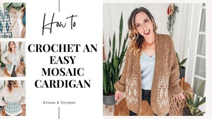 Wish Upon A Star Mosaic Crochet Cardigan