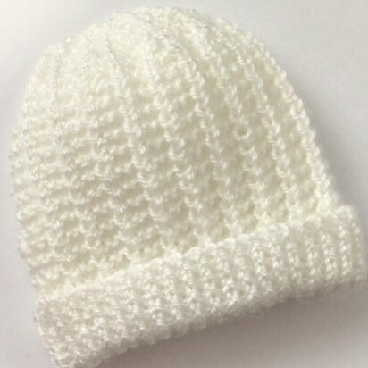 One Row Wonder beanie hat - knitting pattern