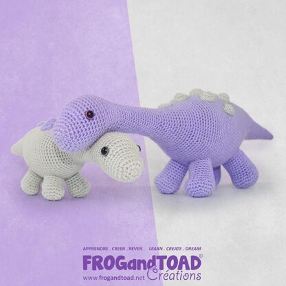 Magyarosaurus Dino Egg Diplodocus Dinosaur Amigurumi Crochet - FROGandTOAD Créations