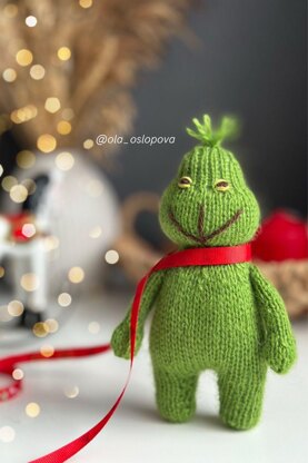 Free Christmas Grinch knitting pattern