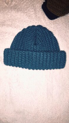 Simple sc back loop beanie