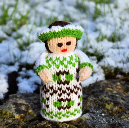 Winter Folk Doll Knitting Pattern - Toy Knitting Pattern