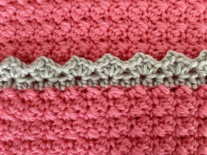 Suzette stitch baby blanket