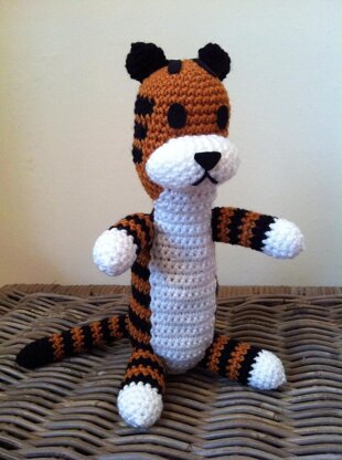 Harold the plush tiger amigurumi stuffie