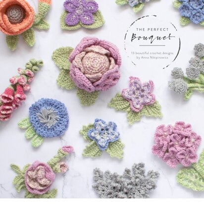 The Perfect Bouquet - Crochet Flower collection  in West Yorkshire Spinners Signature 4 Ply - DBP0040 - Downloadable PDF