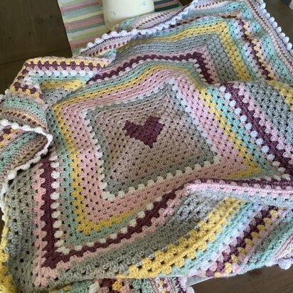 Granny Heart Blanket