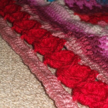 Line of Poppies Crochet Edging