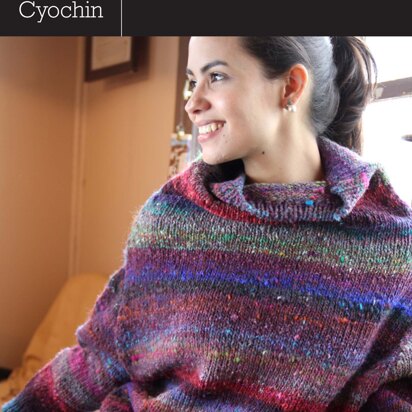 Mock Turtleneck Sweater in Noro Cyochin