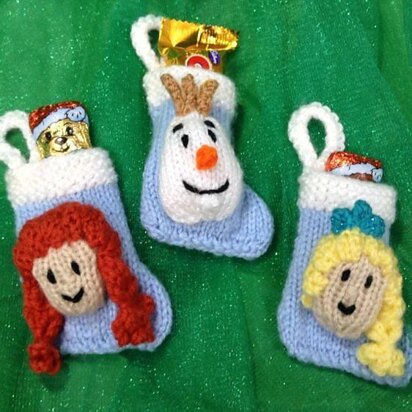 Frozen Stocking Christmas Tree Decorations