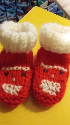 Sweet Santa Booties