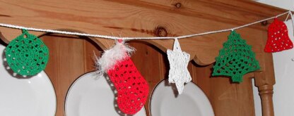 Christmas bunting - granny style