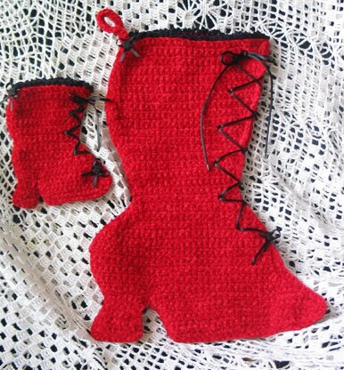 Victorian Boot Stocking and Ornament