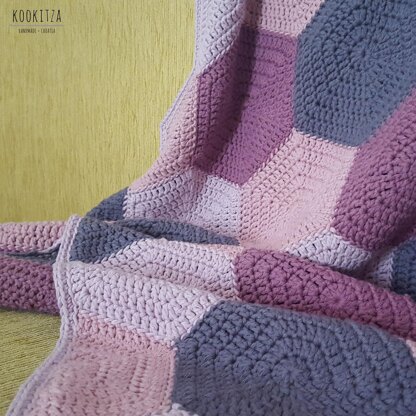 Hexagon crochet best sale baby blanket