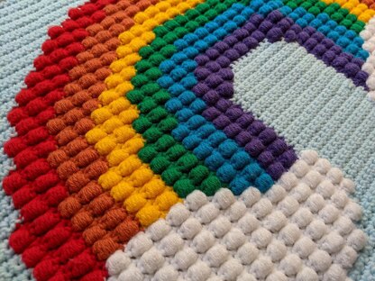 Rainbow Puff Blanket